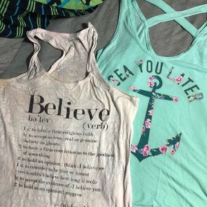 Two tank tops